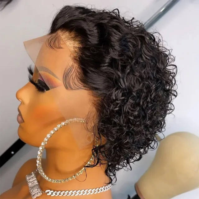 Cut Real Hair Front Lace Wig Wig - Shop at LoveMi