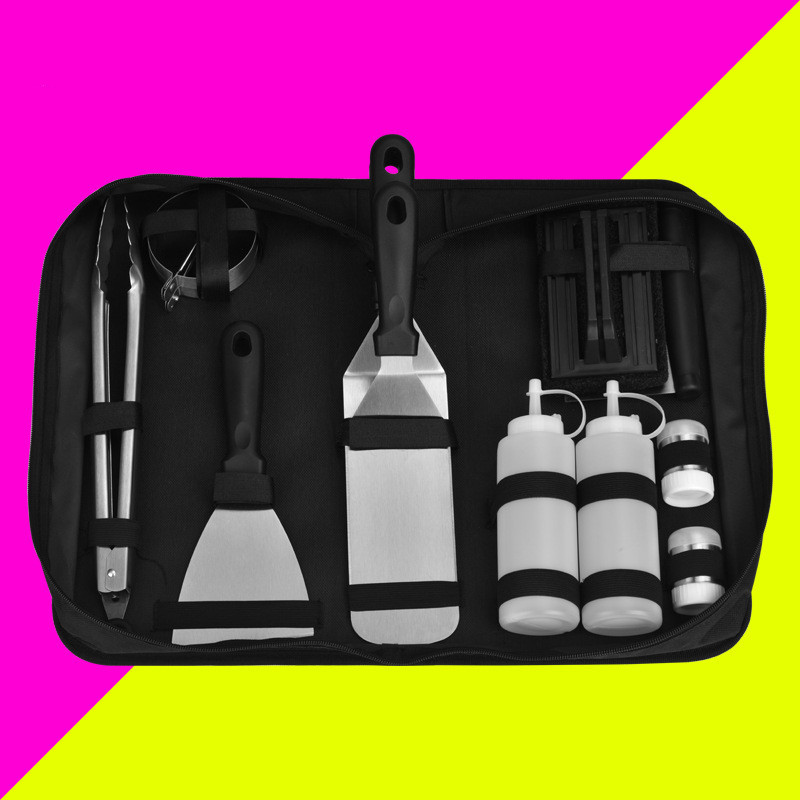 Ketchup Bottle Stainless Steel Teppanyaki Cooking Spatula Combination Barbecuing Tool