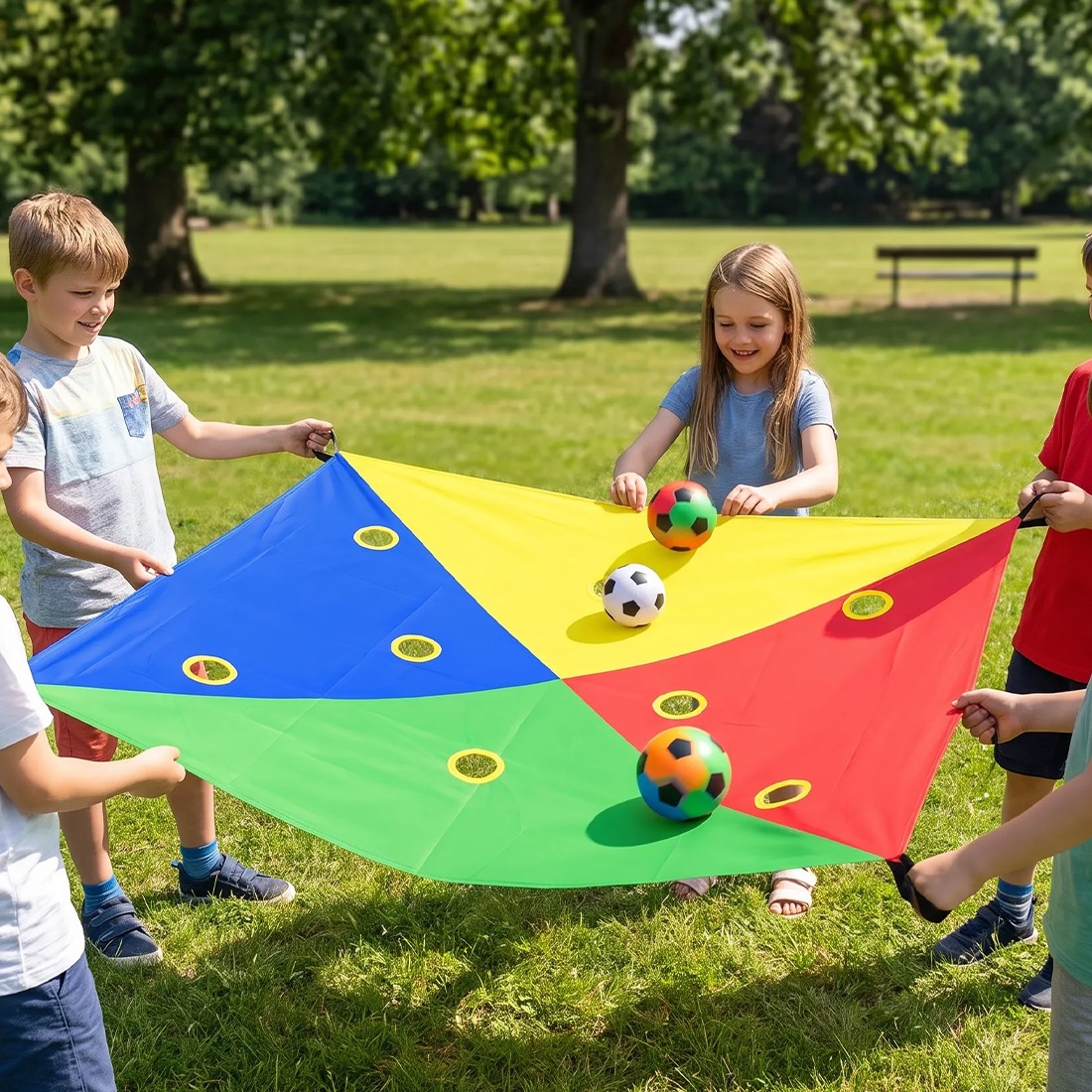 4 Color Cornhole Toss Game Set OutdoorIndoor Party With 6 Random Balls — image 7