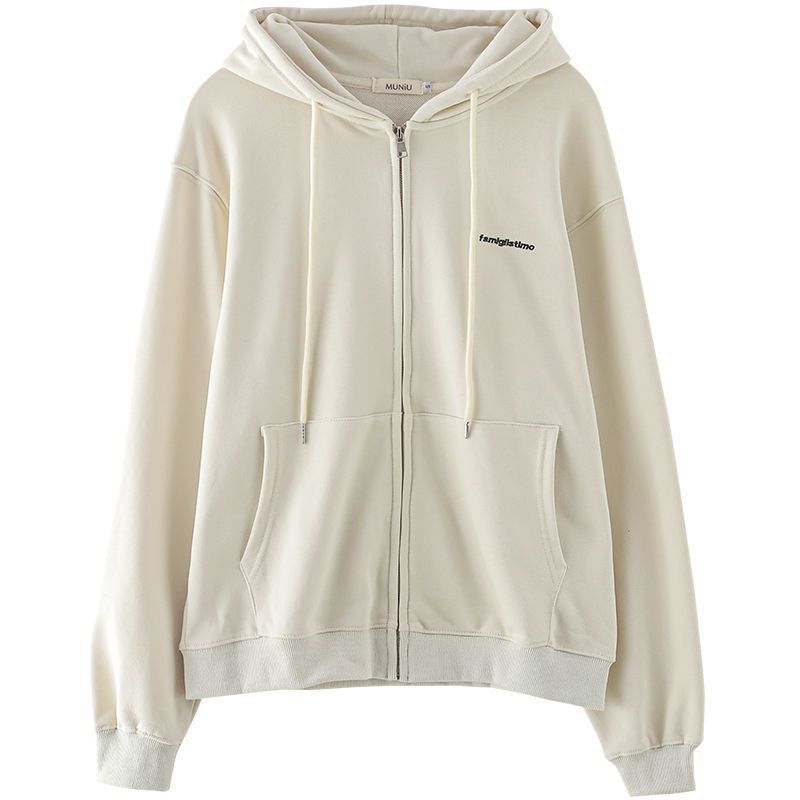 Small Grey Hooded Cardigan Sweater Women Apricot - Shop at LoveMi