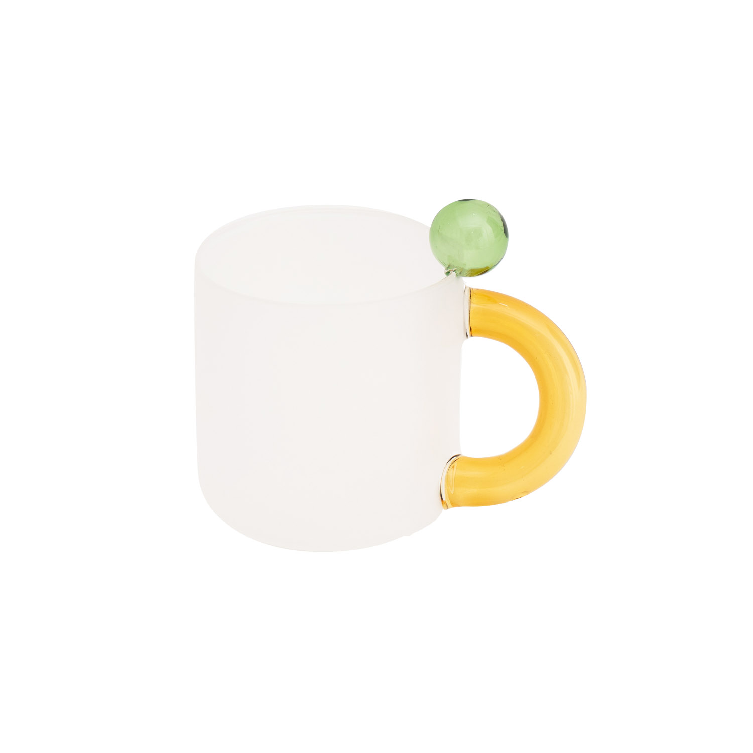 Title 6, Jelly Bean Fat Mug Handmade Colored Glass With ...