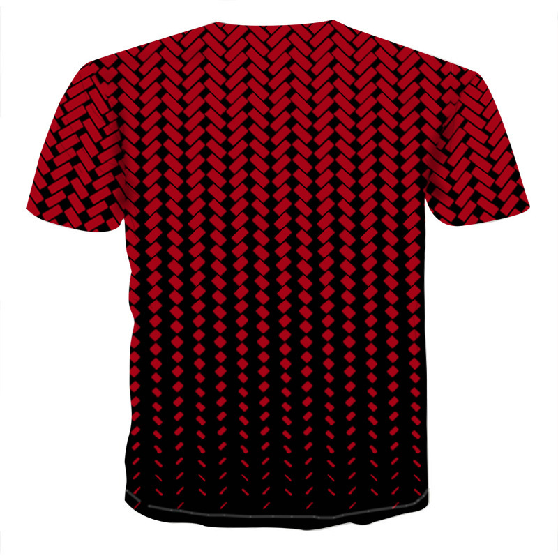 Title 3, 3DT Shirt mit geometrischem Mesh Digitaldruck K...