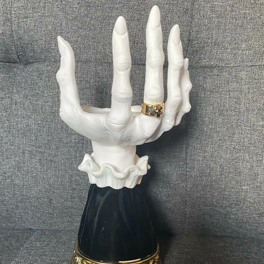 Halloween Palm Tray Candle Holder Halloween Witch Palm Candle Holder Decoration Home Decor – image 5