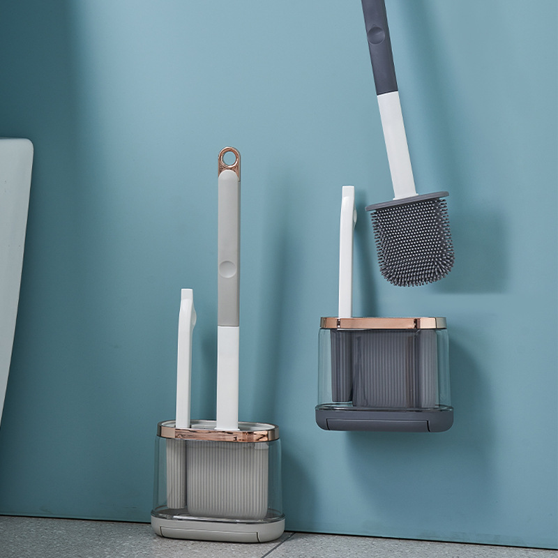 Toilet Brush Household No Dead Angle Mimic Silicone - Image 10