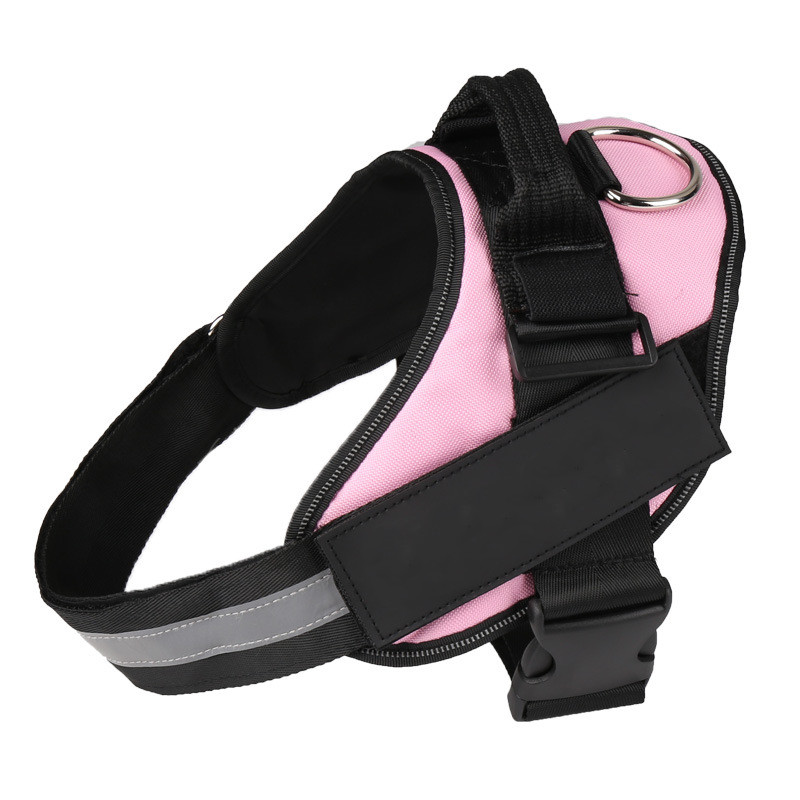 Personalized Dog Harness No Pull Reflective Breathable Adjustable Pet Harness For Small Large Dog Harness Vest With Custom Pink - Shop at LoveMi