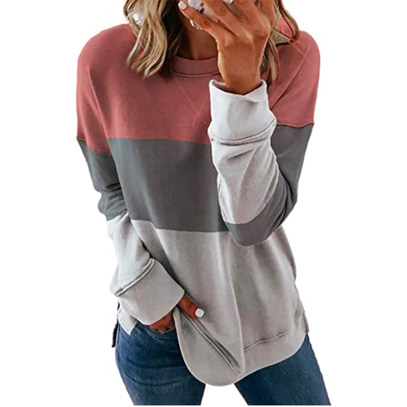 Title 3, Round neck long sleeve casual loose women