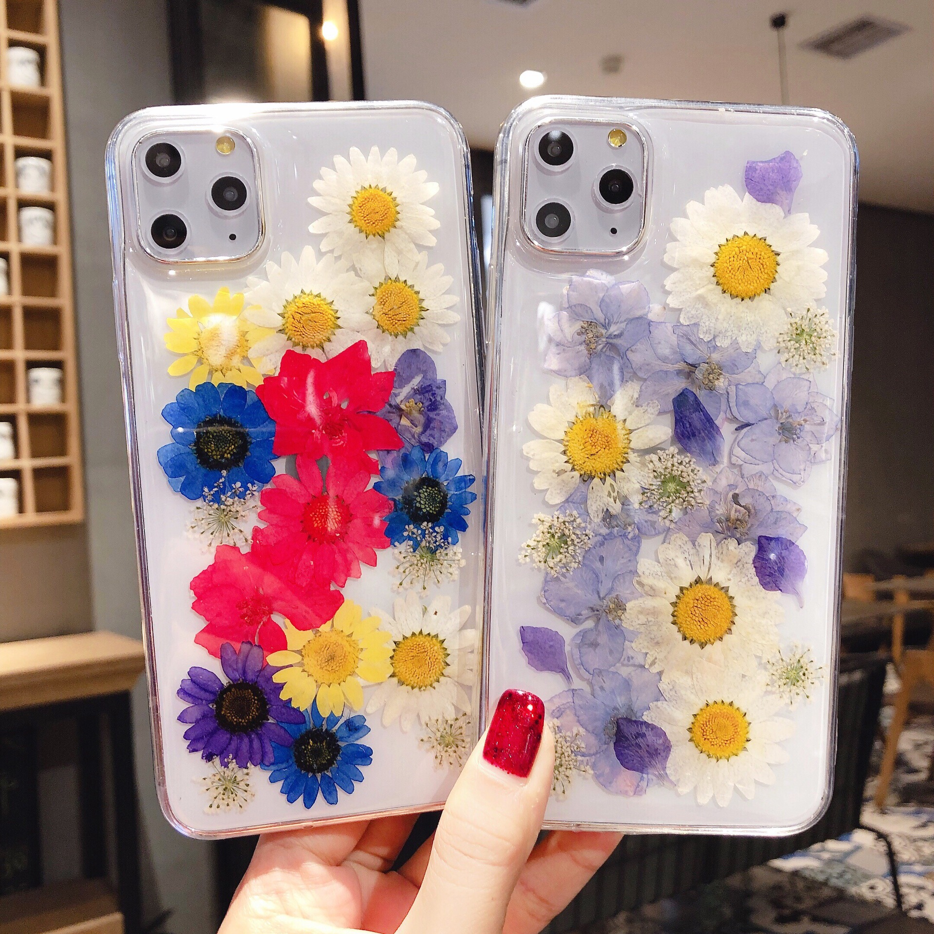Epoxy Glitter Real Flower Protective Cover - Image 4
