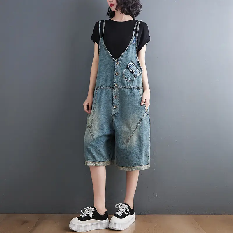 Fat Sister Summer Cowboy Suspenders Casual