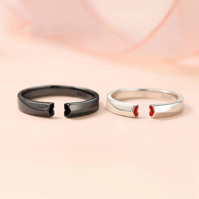 Fashion New Fingertip Heart Couple Rings