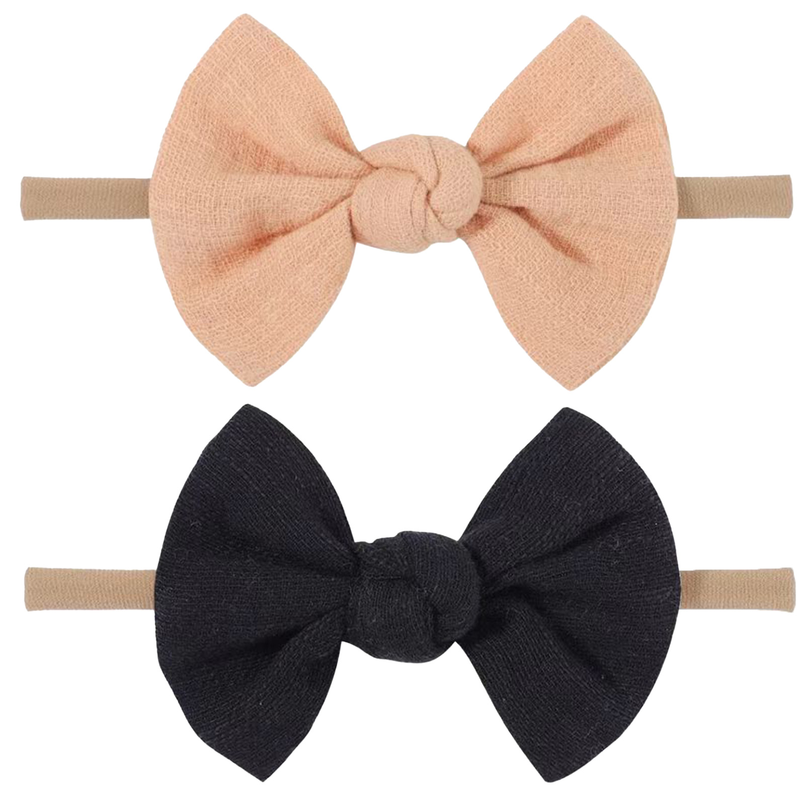 Soft Headbands Baby Girls Nylon Headband With Hair Bow Hairbands Hair Accessories For Newborn Infant Toddler Kids — foto 5