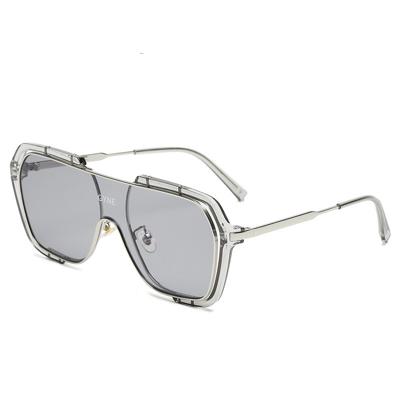 Retro Yellow Sunglasses UV Protection Men Tide - Image 3