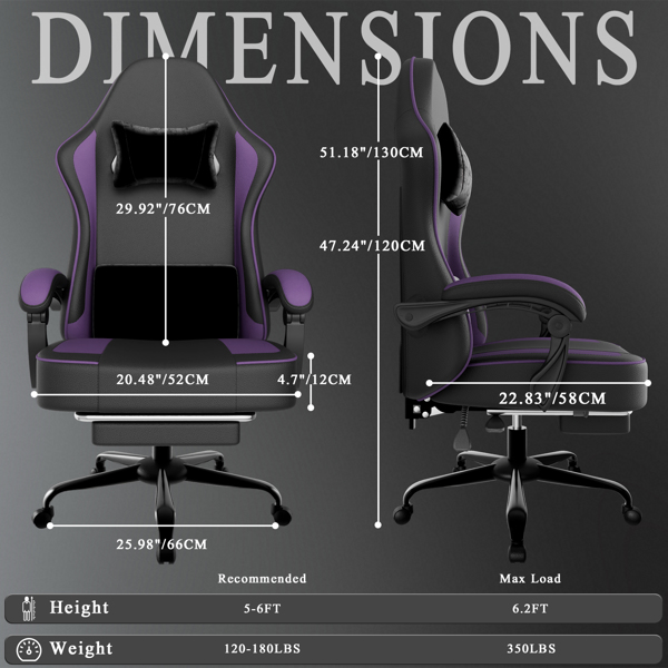 Chaise de jeu avec coussin à ressorts ensachés et repose-pieds – Image 5