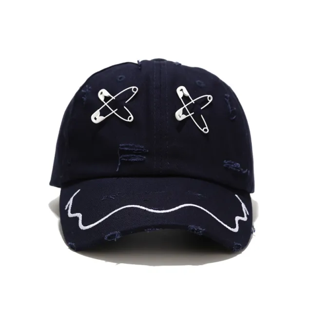 Baseball Cap Men's Trend Embroidery Shading Navy - Shop at LoveMi