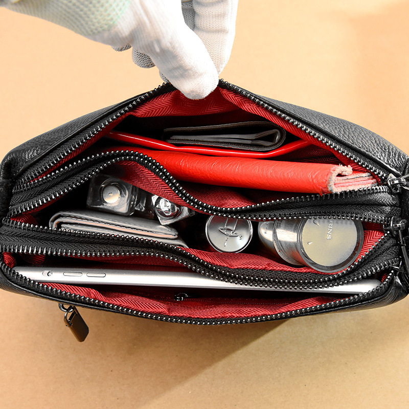 Fashion Full Head Layer Cowhide Ladies One-shoulder Messenger Bag