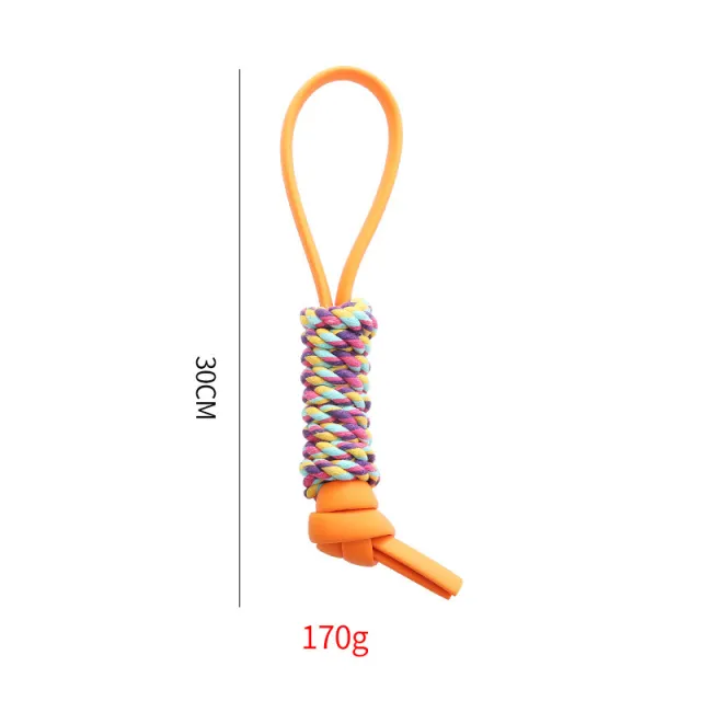 Dog TPR Chewing Pet Toy Resistant To Bite Molar Teeth Cleaning Pets Supplies Orange - Shop at LoveMi