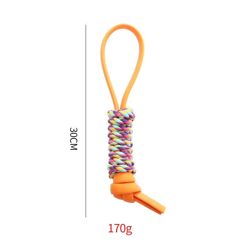 Dog TPR Chewing Pet Toy Resistant To Bite Molar Teeth Cleaning Pets Supplies - Orange