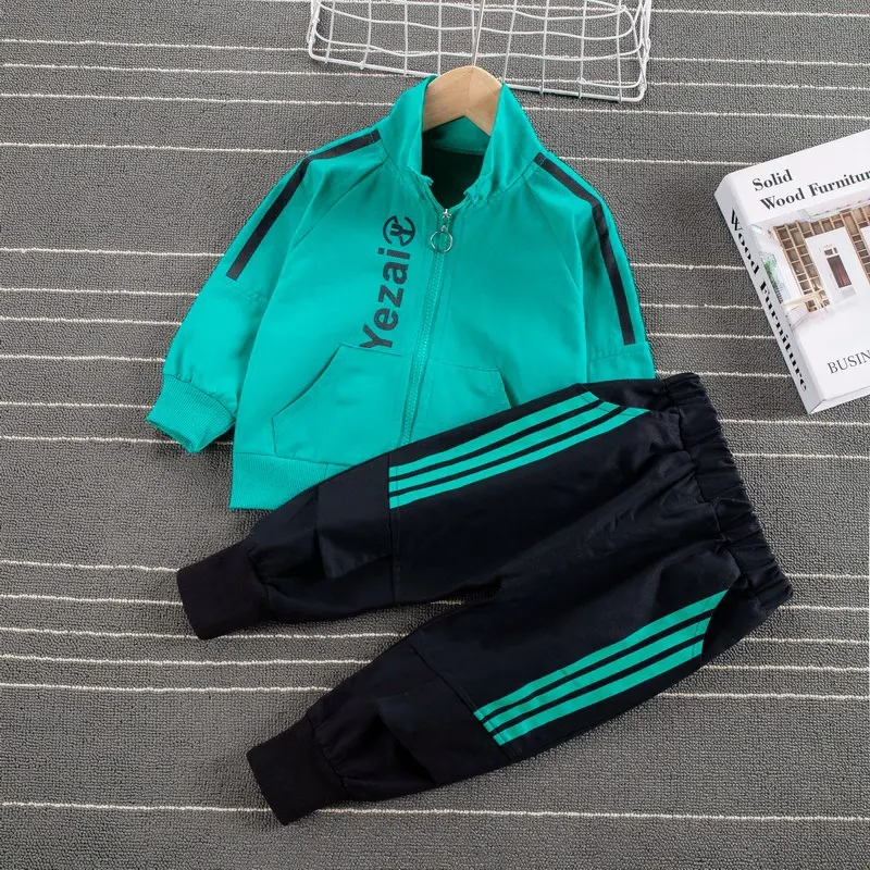 Sports Style Striped Two-piece Children's Clothing Boys and Baby