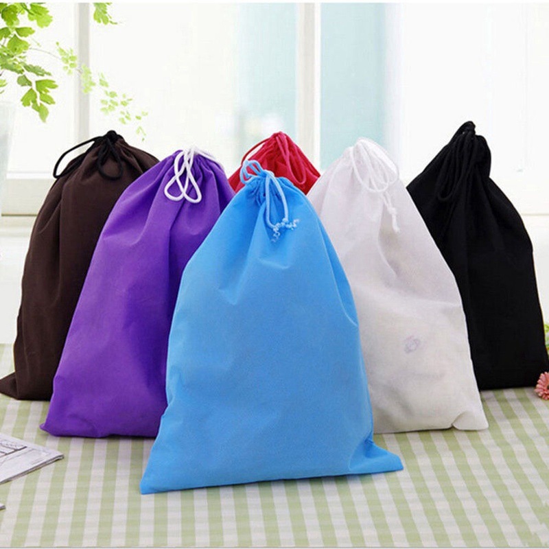 5PCS Non-woven Storage Bag Reusable Tote Drawstring Storage - Image 7