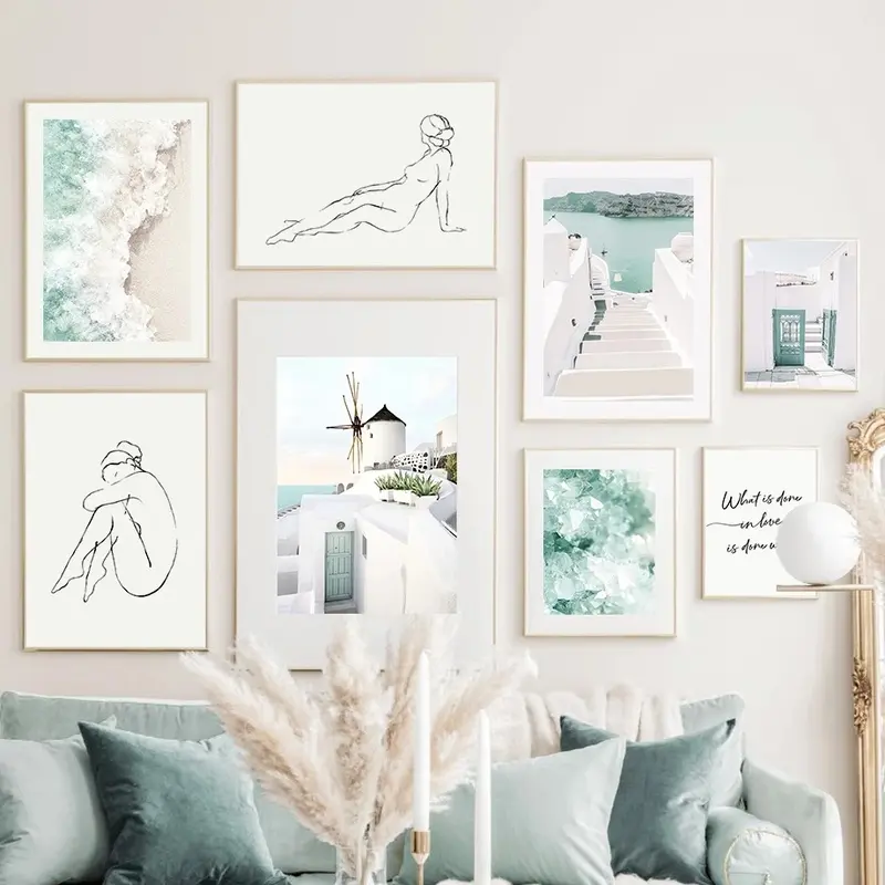 High Definition Spray Painting Bedroom Hanging Living