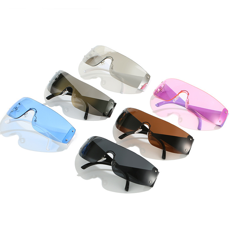 Title 11, Fashion Siamese Pentagram Rimless Sunglasses