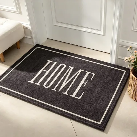 1pc HOME Letter Jacquard Door Mat