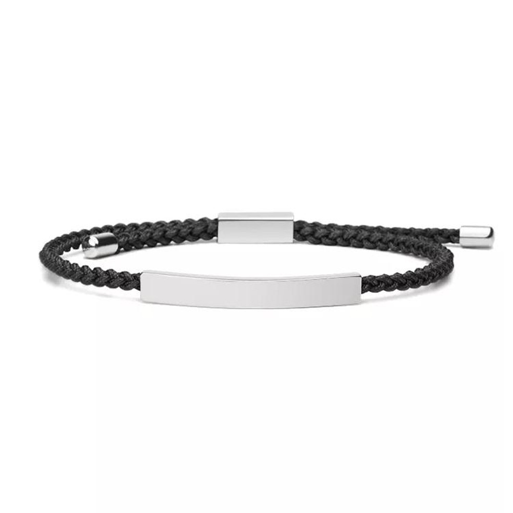 Title 2, Koppelarmband Verstelbaar Gevlochten Titanium S...