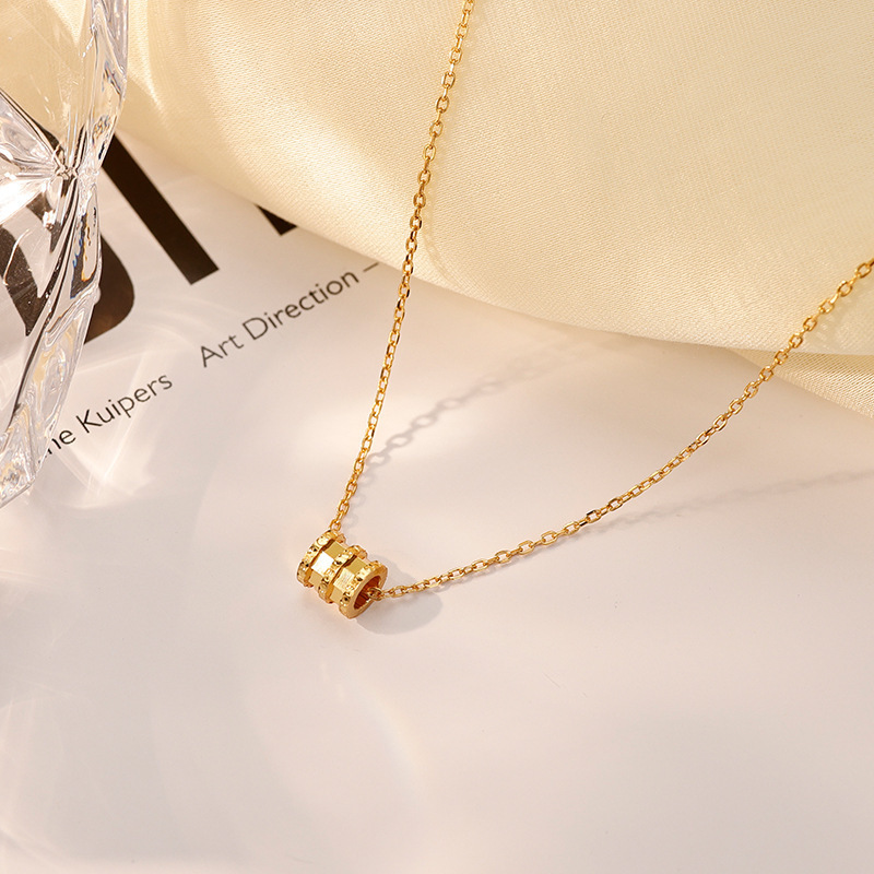 Thailand Hot Sale Titanium Steel Anti-fade Gold Waist Pendant Necklace, Summer Viral Light Luxury Clavicle Chain Jewelry For Women