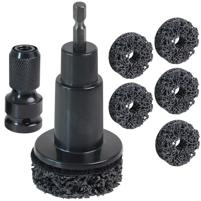 Wheel Hub & Brake Surfaces Cleaner With Hexagonal Drives Wheel Hub Resurfacing