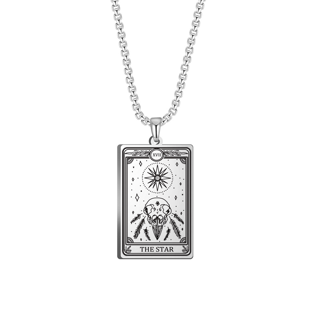 Box Chain Three Tarot Series Necklaces