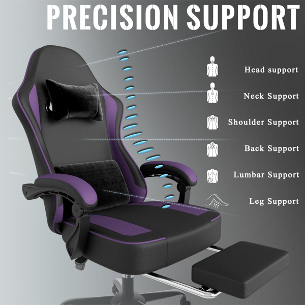 Chaise de jeu avec coussin à ressorts ensachés et repose-pieds – Image 4