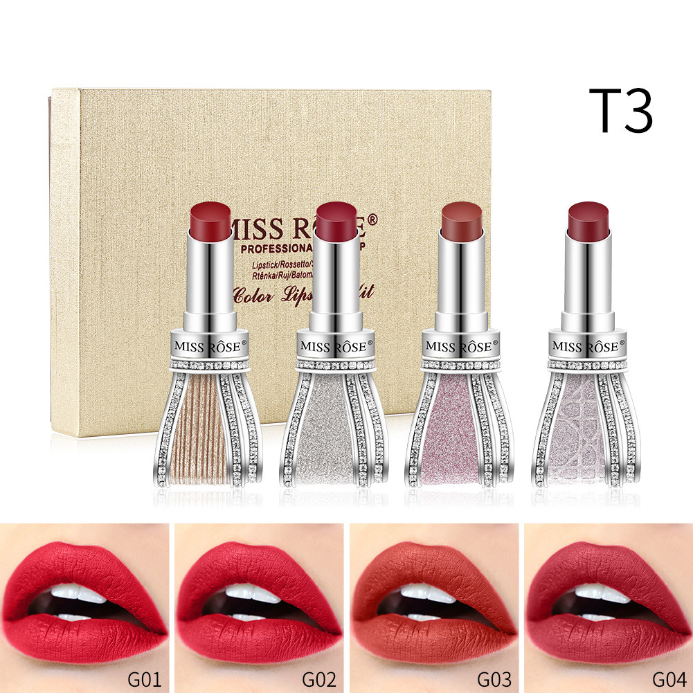 Bowknot Lipstick Sweet and Colorful Star Four-Pack Lipstick Set (2)