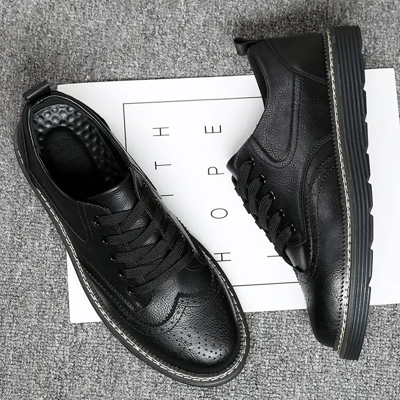 British Men's Business Casual Leather Shoes