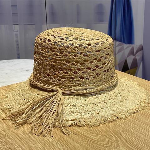 Hollow Fisherman Outdoor Beach Hat Women's Straw Hat