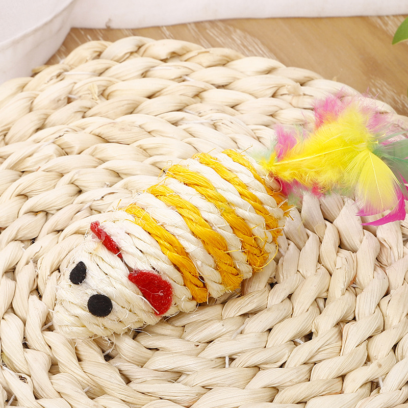 Title 9, Candy Color Sisal Stripe Maus Katzenspielzeug K...