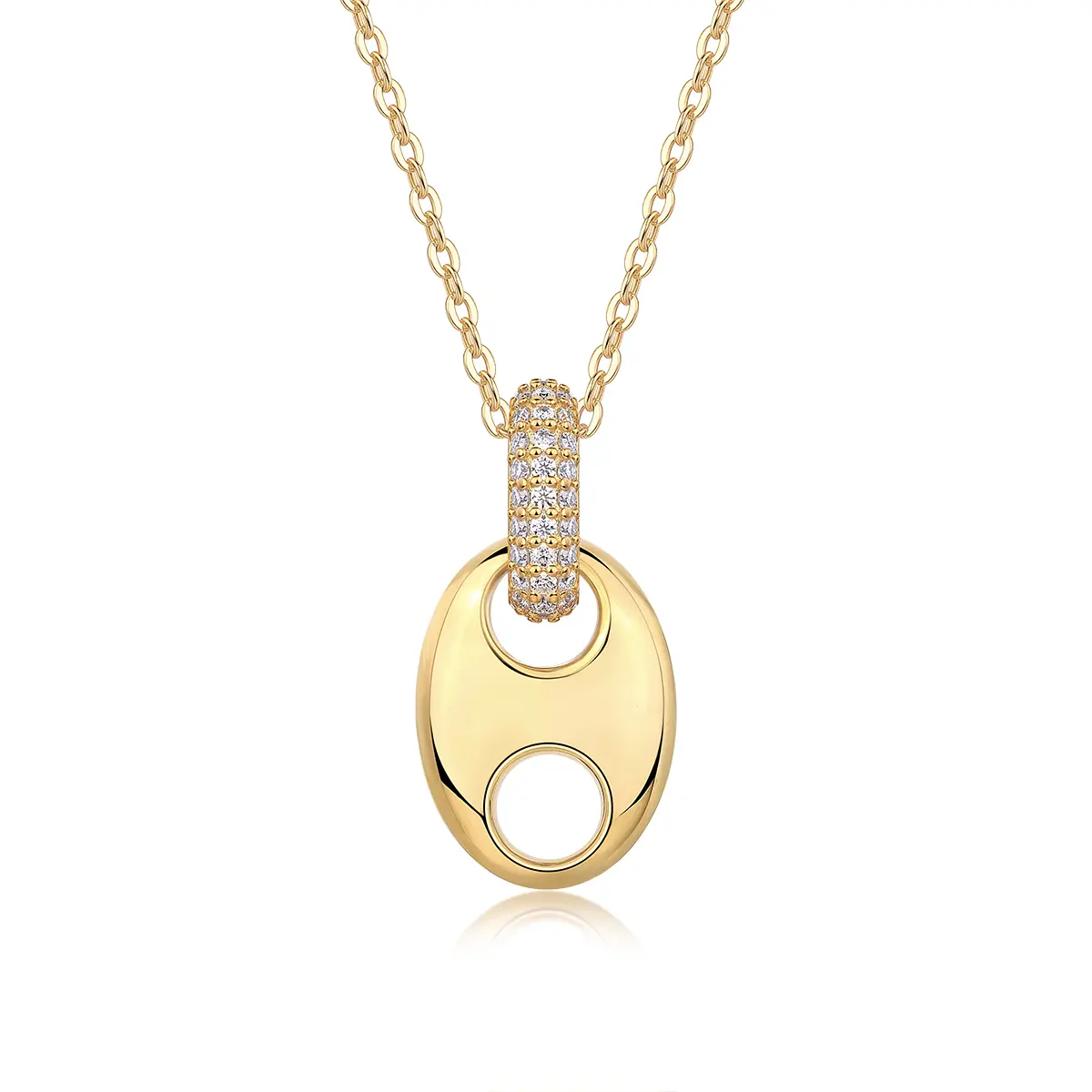 1Cloud Roll And Cloud Spread - A Fashionable And Trendy Diamond Pendant Necklace Set With Moissanite S925 Sterling Silver And Gold Plating Prohibit TikTok sales