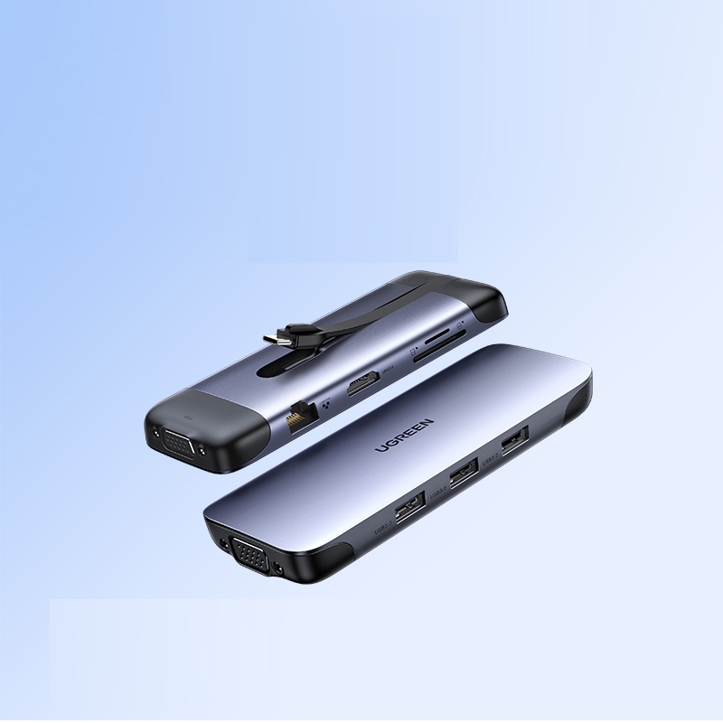 USB Dock Expansion Hub Adapter Converter Accessories for Laptop PC - 第 5/5 張圖片