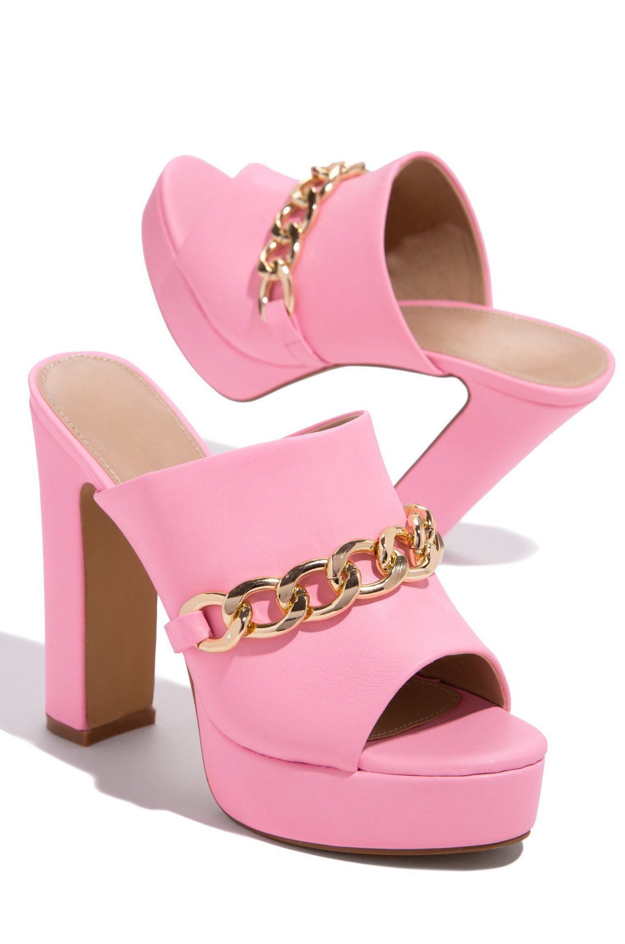 Water Platform Metal Chain Outdoor Slippers