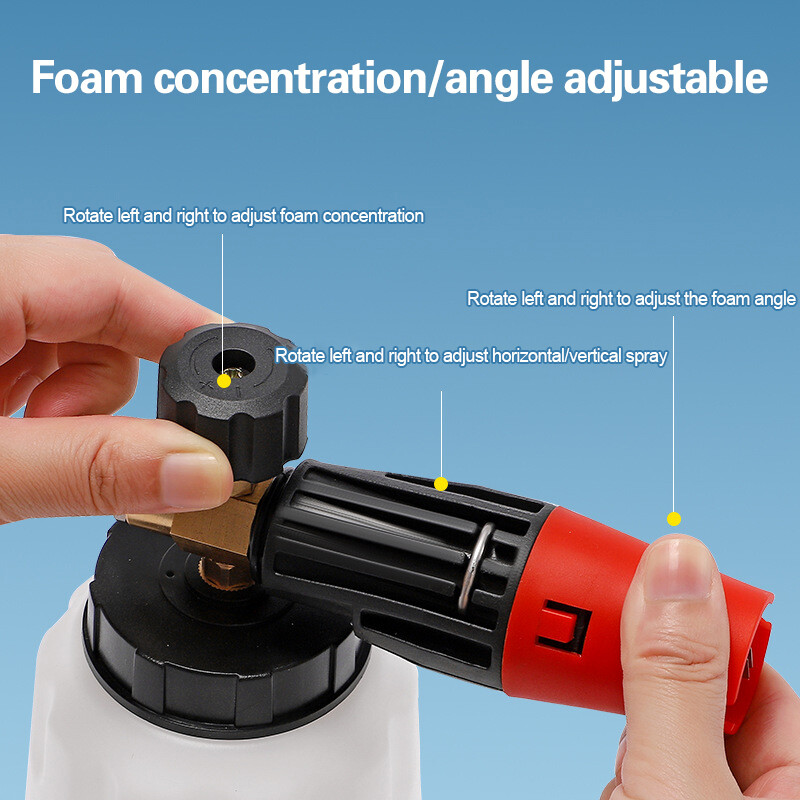 1-4 Quick Release Snow-Foam Lance Pressure Washer Gun Soap Cannon Bottle 1L — image 7