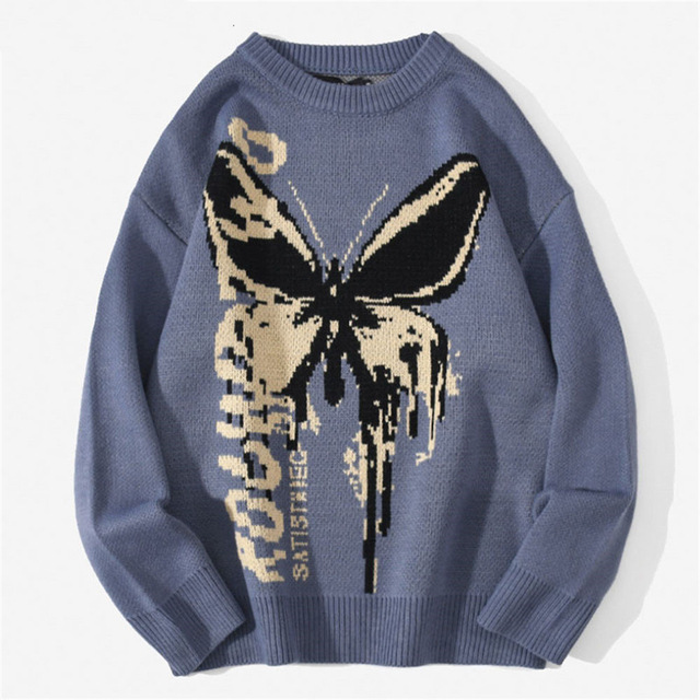 Title 9, Womens Butterfly Pattern Jacquard Knitted Swea...