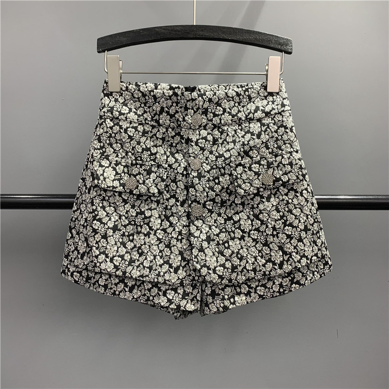 Women's Button Design Floral Casual Short Skirt Suit - Shop at LoveMi