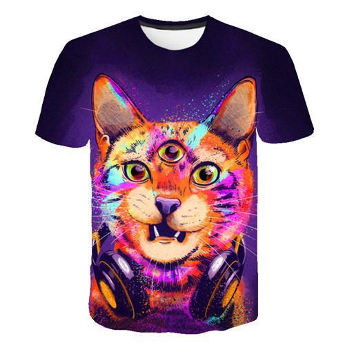 Title 3, 3D T-shirt Fashion Casual Short Sleeve Top Comf...