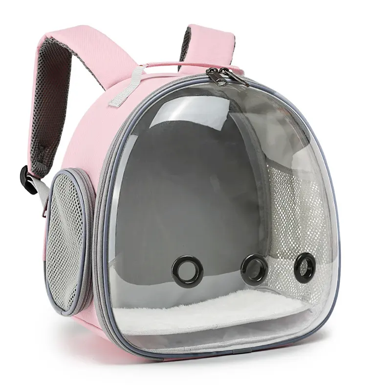 Pet Backpack Hamster Carrier Transparent Small Animal Guinea Pig