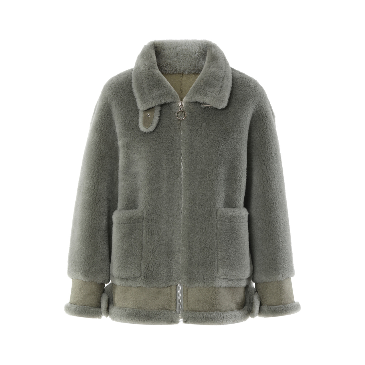 Fashionable Short Silhouette Fur Coat For Women