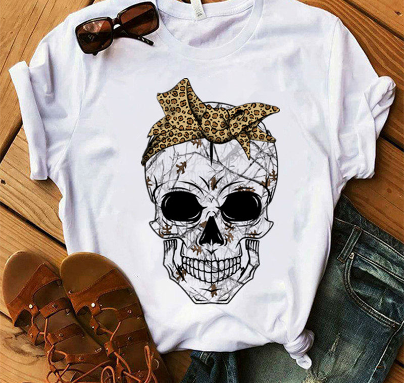 Title 20, Ladies Fashion Skull Top T-shirt Hip Hop Retro ...