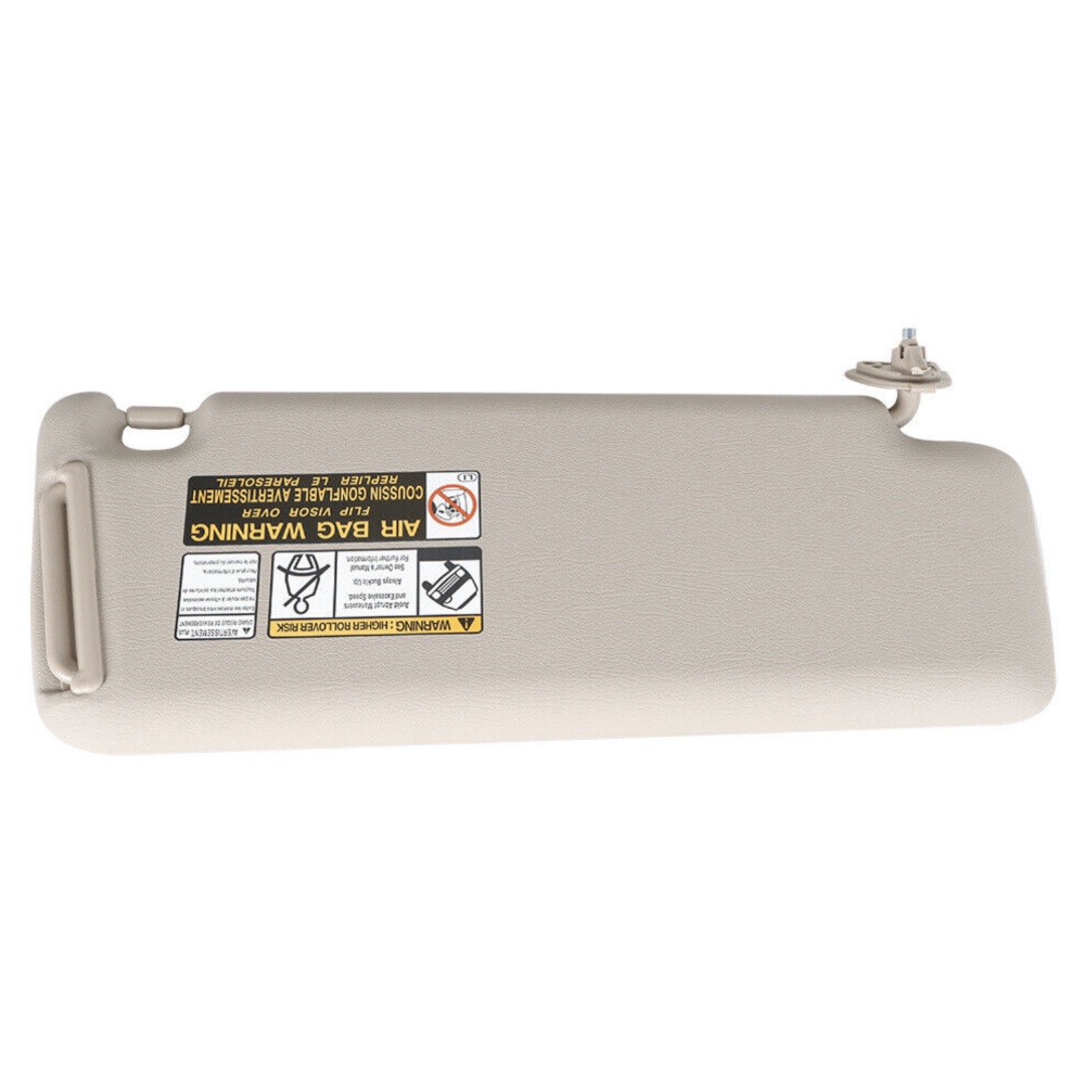 Left Driver Ivory Sun Visor With Mirrior For 2004-2007 Highlander Sport Utility