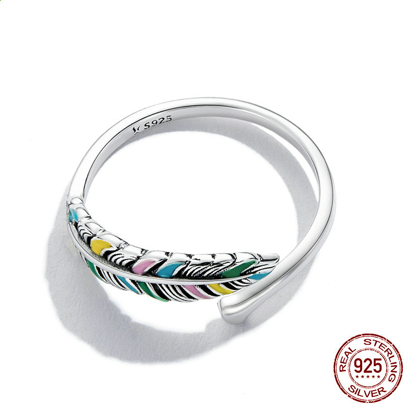 Mysteriously Elegant Mythical 925 Silver Finger Ring Bracelet