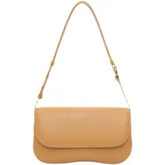 Summer Simple Bright Face Retro Versatile Underarm Bag - Brown - View 1