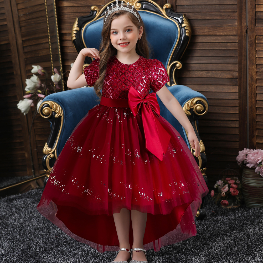 Title 2, Childrens Dress Princess Dress Sequined Perfor...