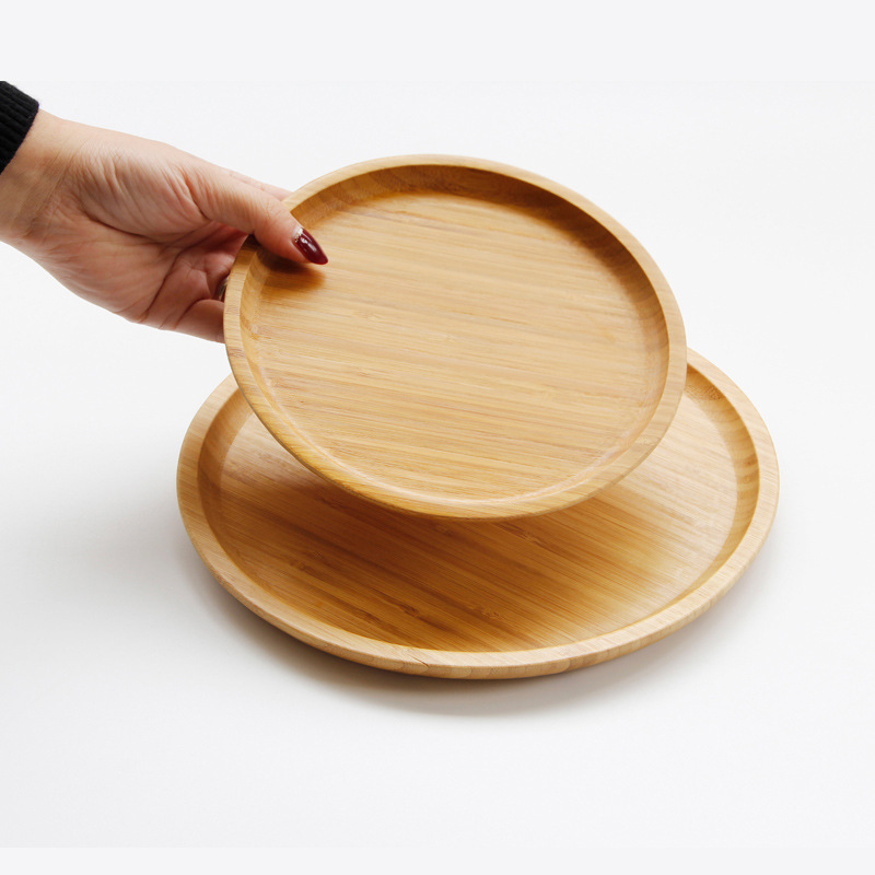 Title 3, Bamboo square round tray dinner plate