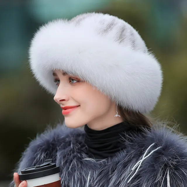 Women's Outdoor Warm Fur Hat In Winter Ferret - Shop at LoveMi